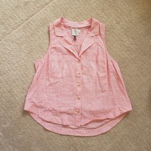 Anthropolgie HD in Paris pink striped tank 8